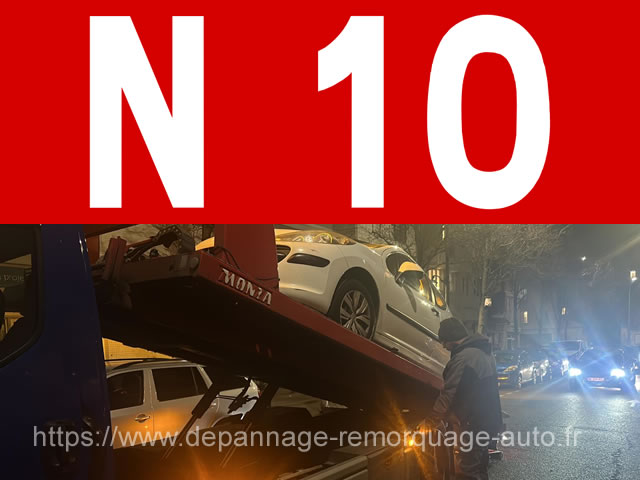 Dépannage auto Nationale 10 (N10) - Remorquage 24h/24 7j/7