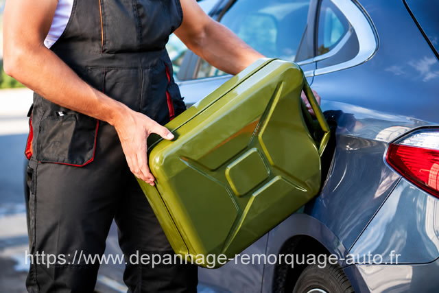 Panne sèche essence ou diesel Dépannage pour panne sèche d’essence ou de diesel