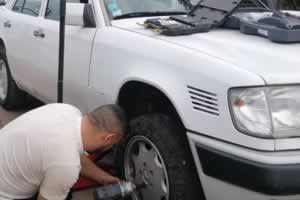 Réparation pneu crevé